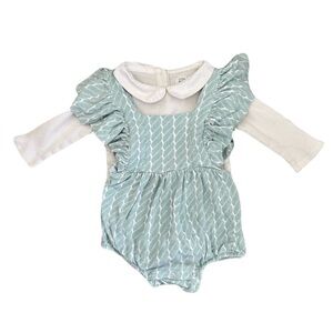 Kate Quinn Bamboo Romper and Gap White Bodysuit Kids Matching Set